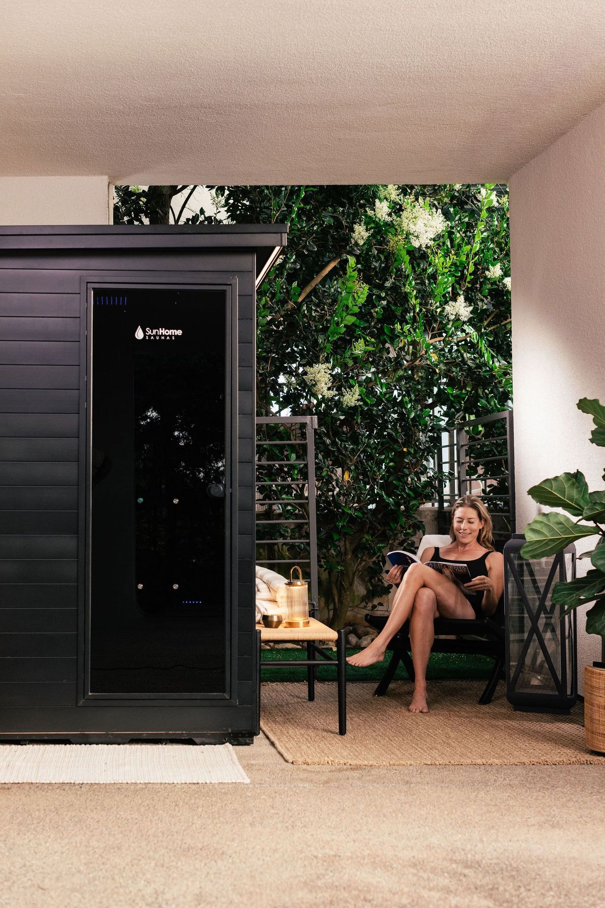 Sun Home Luminar™ Outdoor 2-Person Full Spectrum Infrared Sauna - Image 3