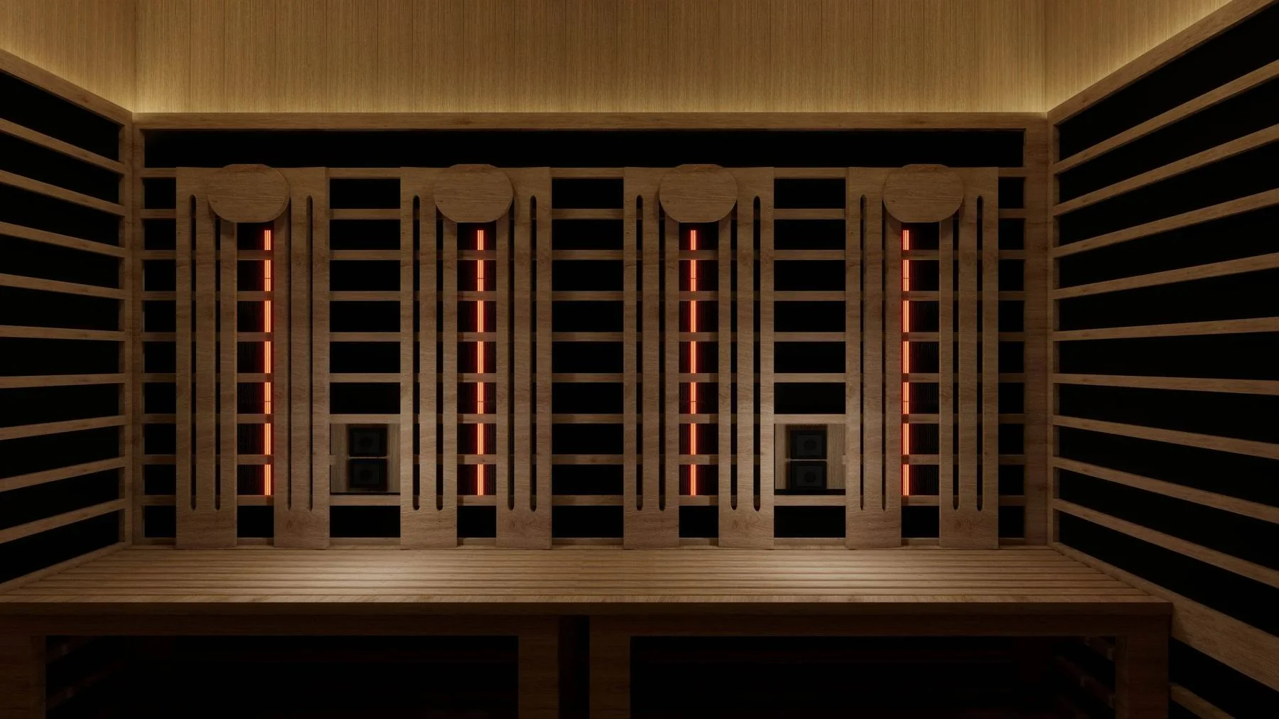 Sun Home Eclipse™ 4-Person Red Light & Infrared Sauna - Image 19