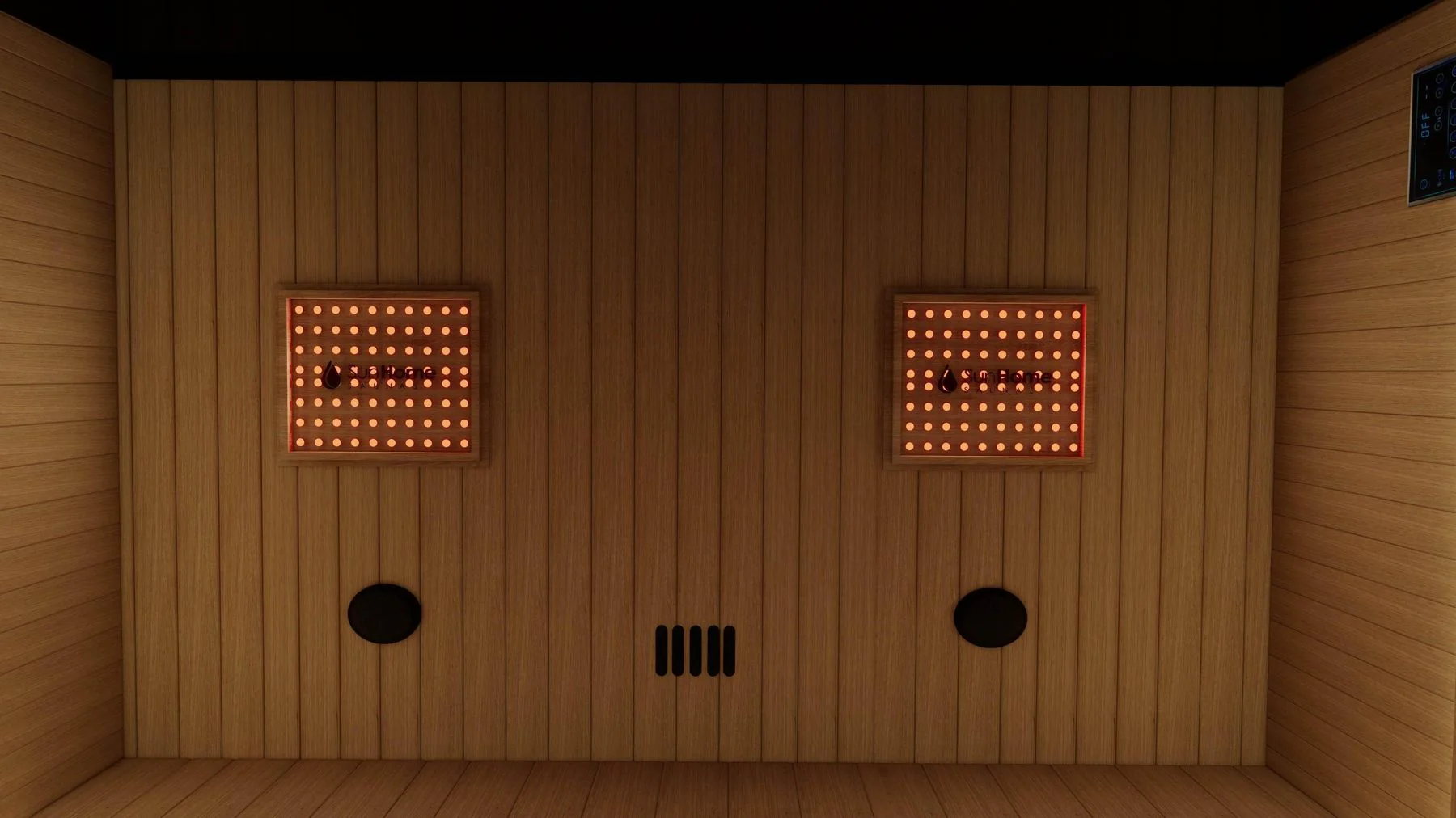 Sun Home Eclipse™ 4-Person Red Light & Infrared Sauna - Image 21