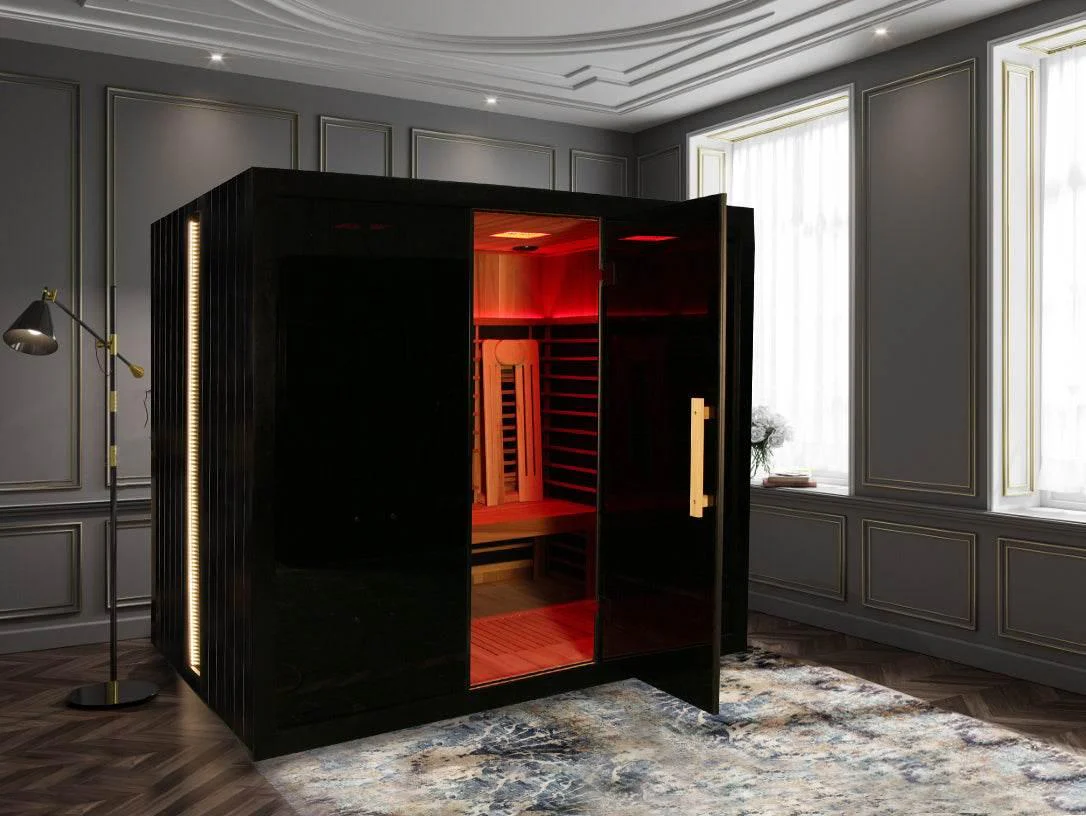 Sun Home Eclipse™ 4-Person Red Light & Infrared Sauna - Image 7
